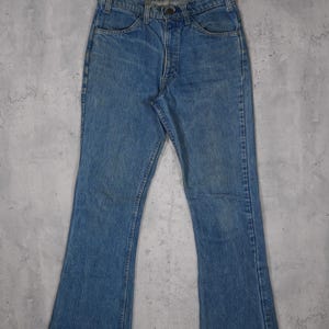 Vintage 1970s - Levi&#39;s 646 Orange Tab Flared Denim Jeans