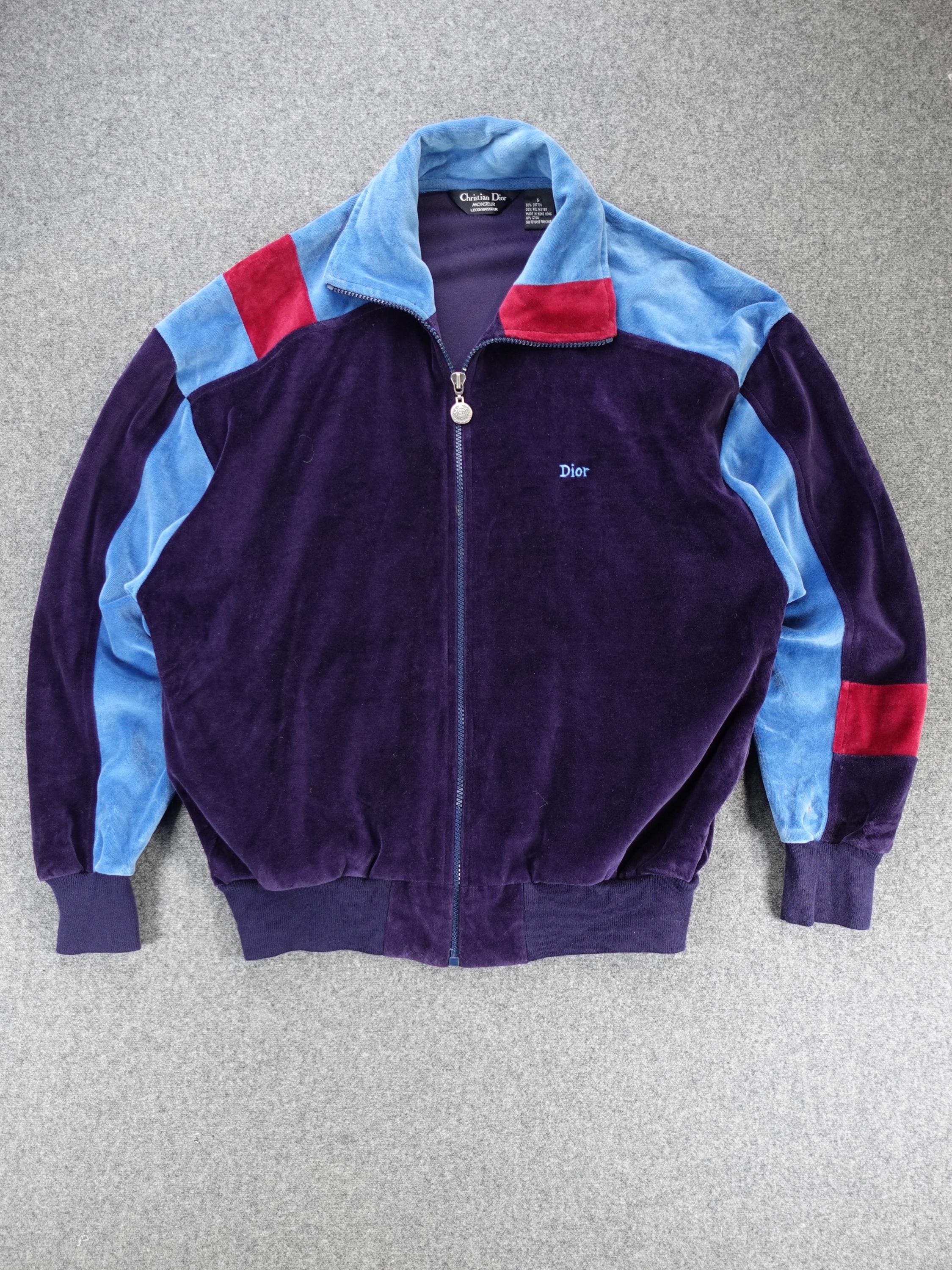 Christian Dior Monsieur トラックジャケットvintage Christian Dior Monsieur Track Jacket Size L Red White Blue