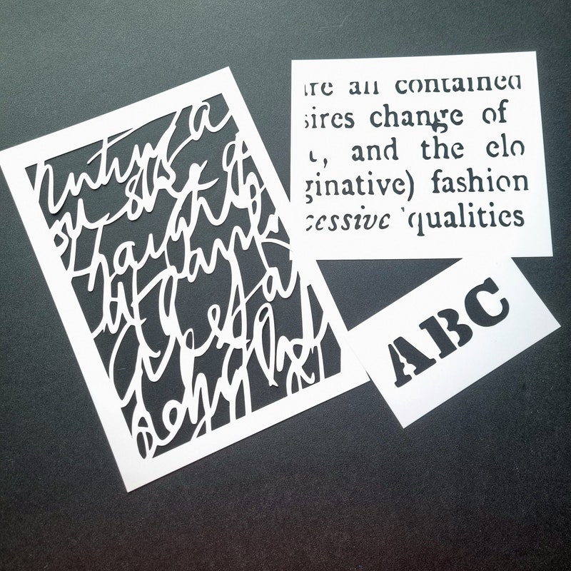 Word Stencils - Etsy