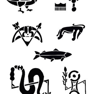 Pictish Symbols Handmade Stencil for art Journals 6x8 approx FREE UK POSTAGE image 2