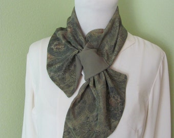 Beautiful Green 2 Layer Poly Scarf 13" x 26" Long - Affordable Scarves!!!