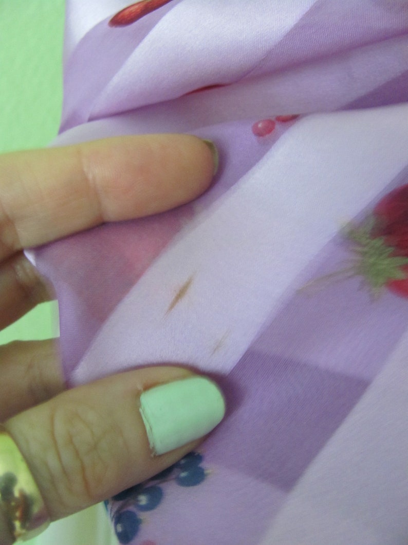 Designer Lovely Small Purple Soft Silk Scarf 20 Square Affordable Scarves Many others to choose from in my shop image 3