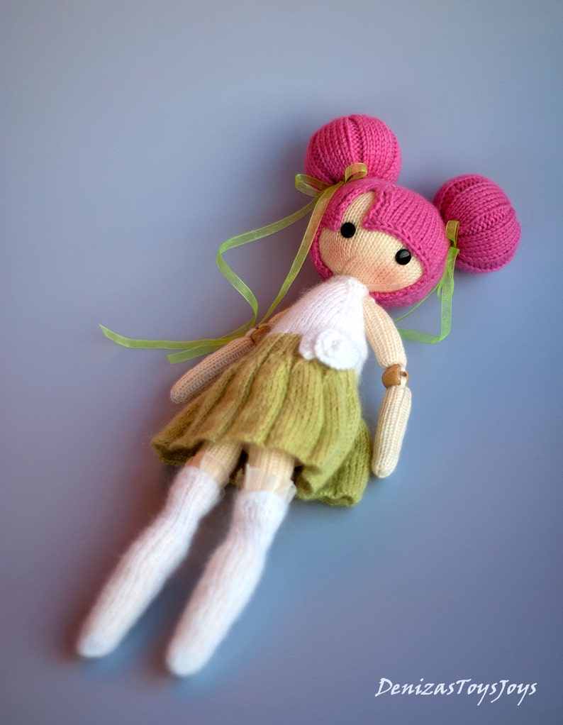 Bubble Doll Pdf knitting pattern. Knitted in the round. Bead | Etsy