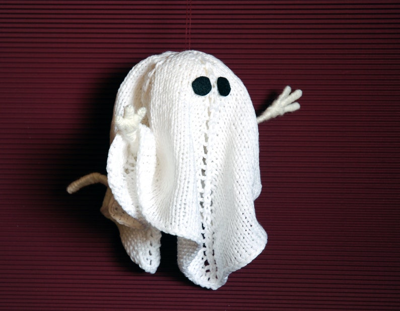 Halloween Ghost.Knitting pattern knitted in the round. Wire Etsy