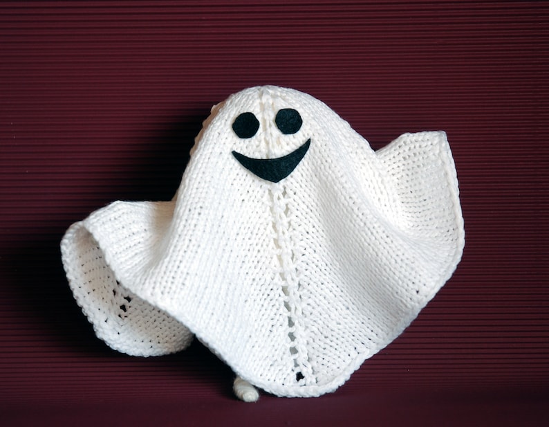 Halloween Ghost.Knitting pattern knitted in the round. Wire Etsy