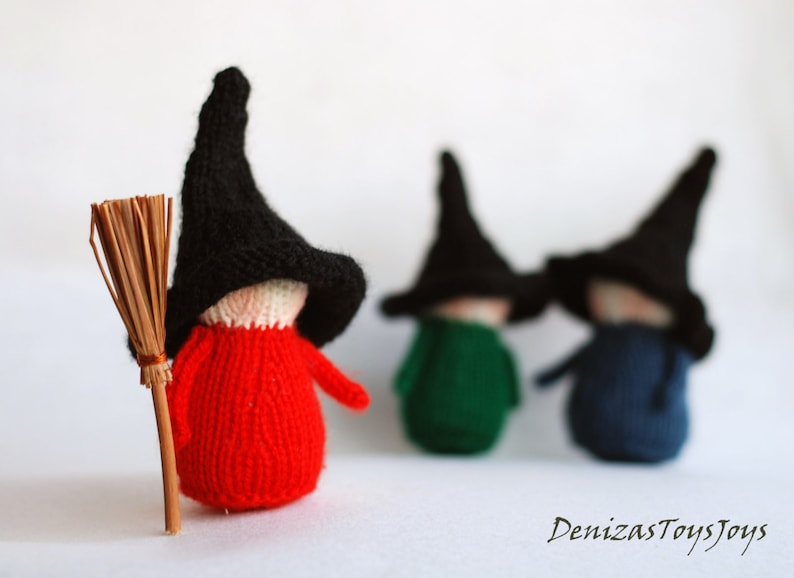 Waldorf Halloween Witches Babies  pdf knitting patterns. image 0