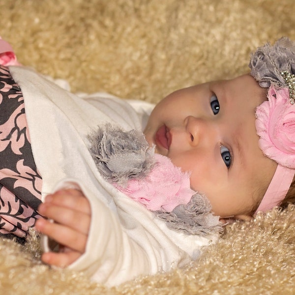 Newborn Baby Girl Coming Home Outfit, Going Home Outfit, Newborn Layette, Nightgown, Newborn Dress, Newborn Headband, Baby Shower Gift