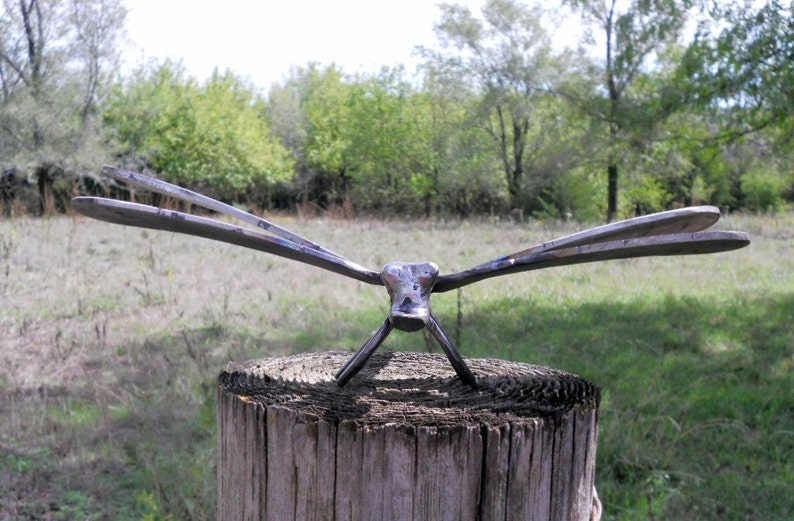 Dragonfly Metal Sculpture Yard Art Garden Art Welded Metal Art Etsy