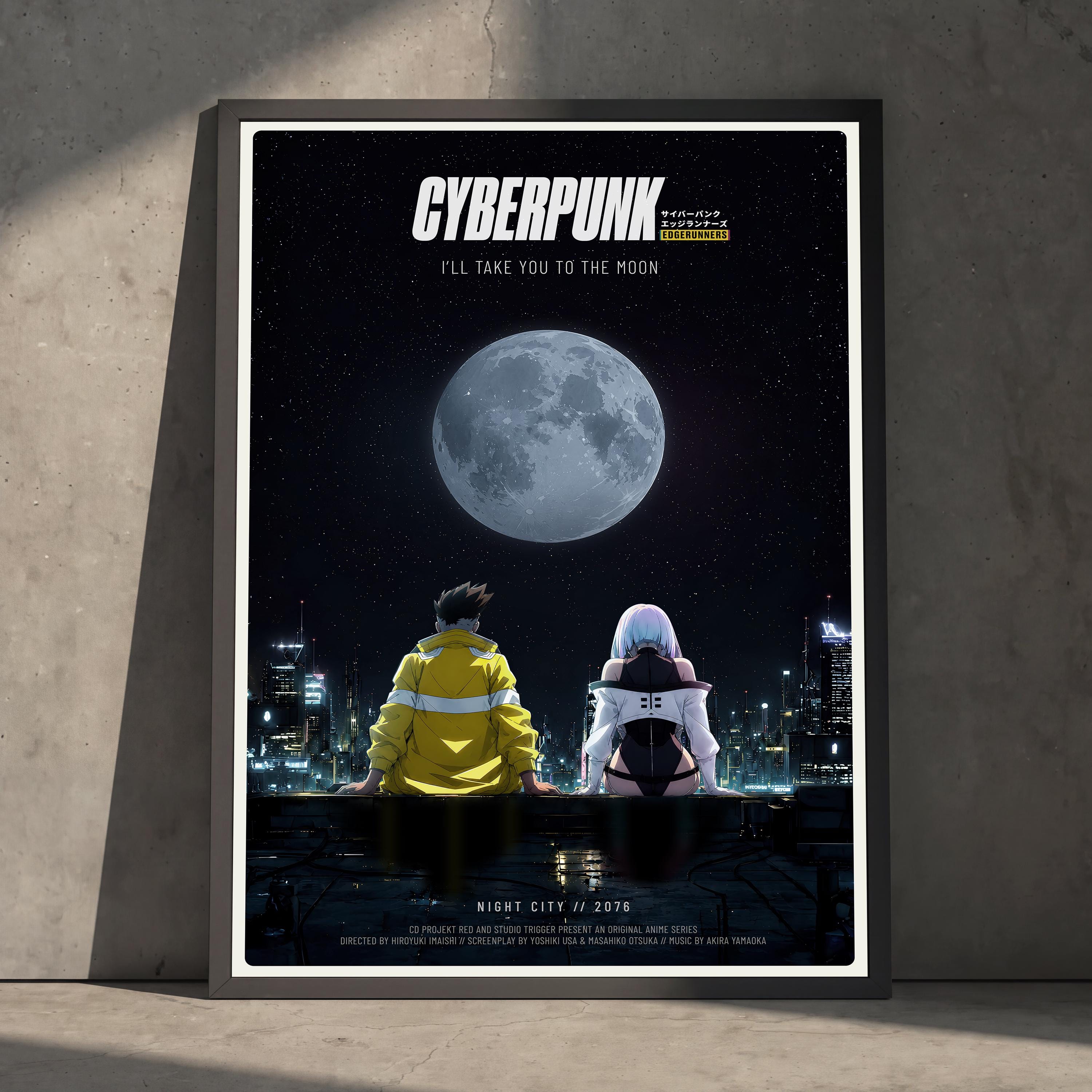 Cyberpunk edgerunner poster moon - Etsy 日本