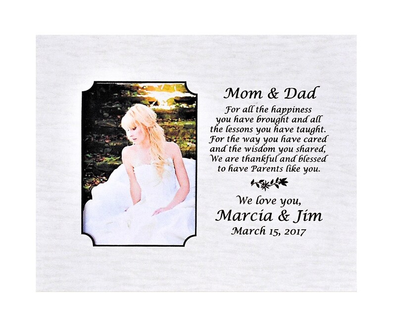 Mom And Dad Wedding Gift Picture Frame Mat Parents Gift Bride Etsy