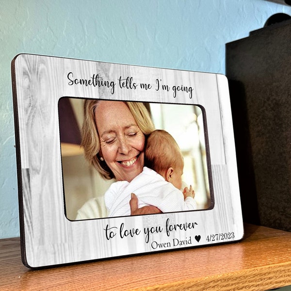 Personalized Grandson Picture Frame, Photo Frame For Grandma, Newborn Grandson Frame, Grandparents Gift, Granddaughter Picture Frame, 7x9