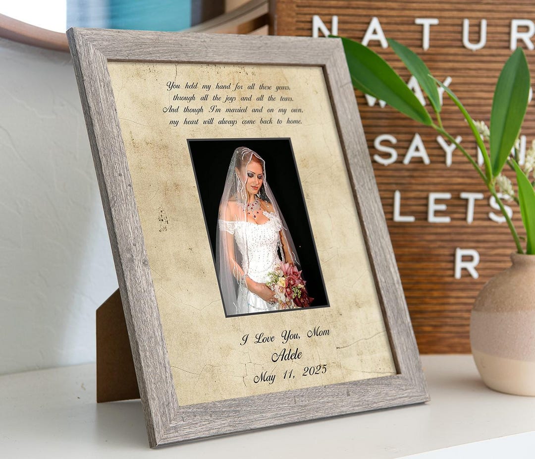 Mother and Daughter Personalized Picture Frame, Wedding Gift for ...