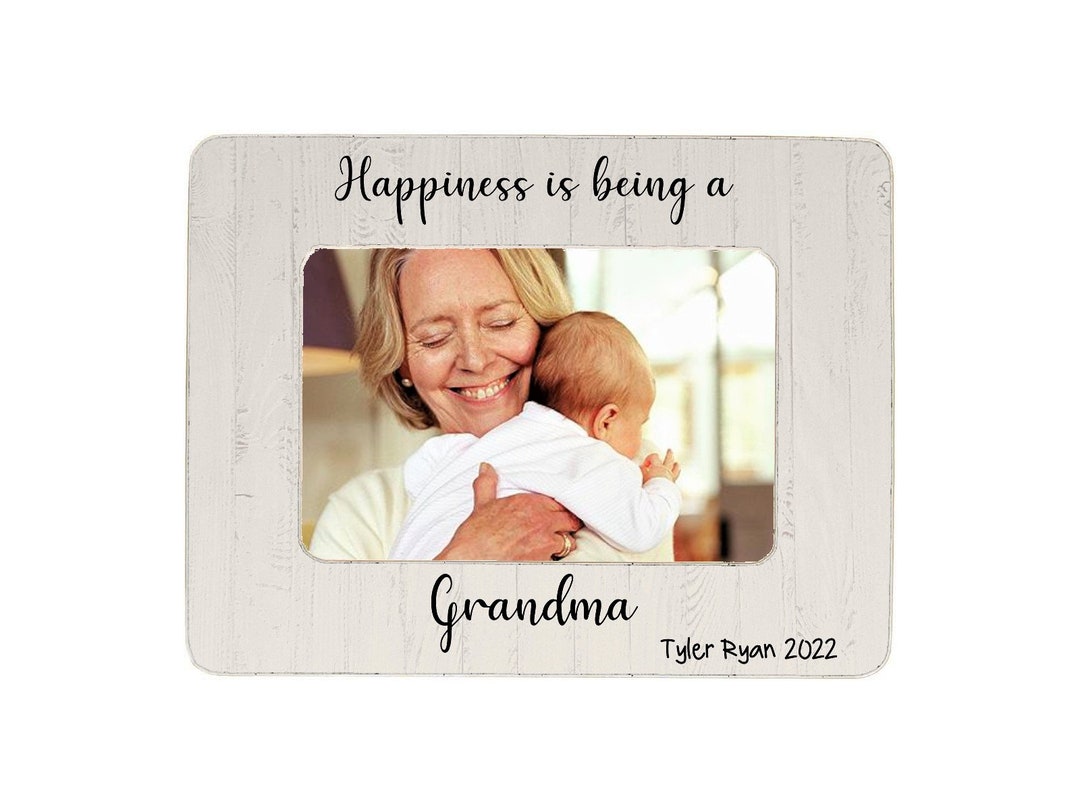 Grandson Picture Frame, Happiness is Being A Grandma Home Decor, New