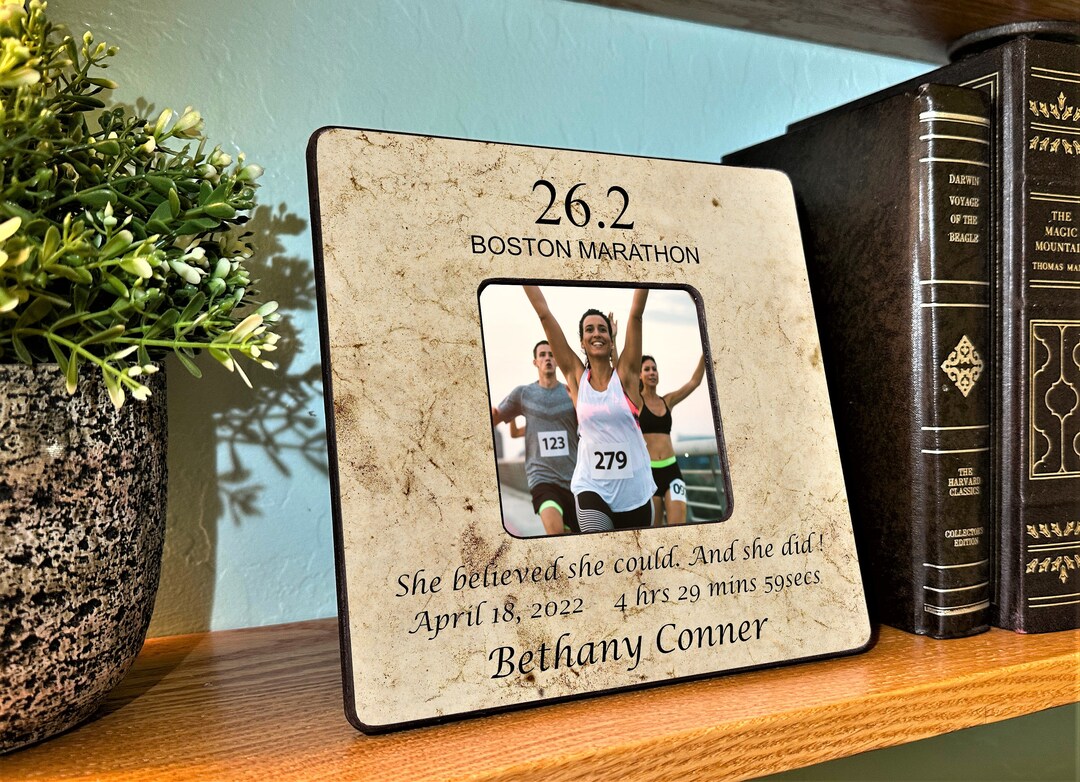 Marathon Runner Picture Frame, 26.2 Marathon Photo Frame, Triathlon