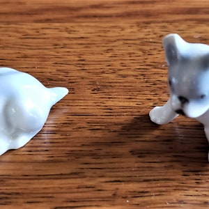 Miniature Dogs Porcelain Doll House Figurines