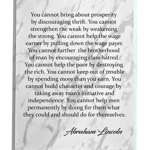 Abraham Lincoln Quotes Sign, American President Plaque, Wooden Wall Art, Patriotic Wall Hanging, USA History Office Decor, Motivational