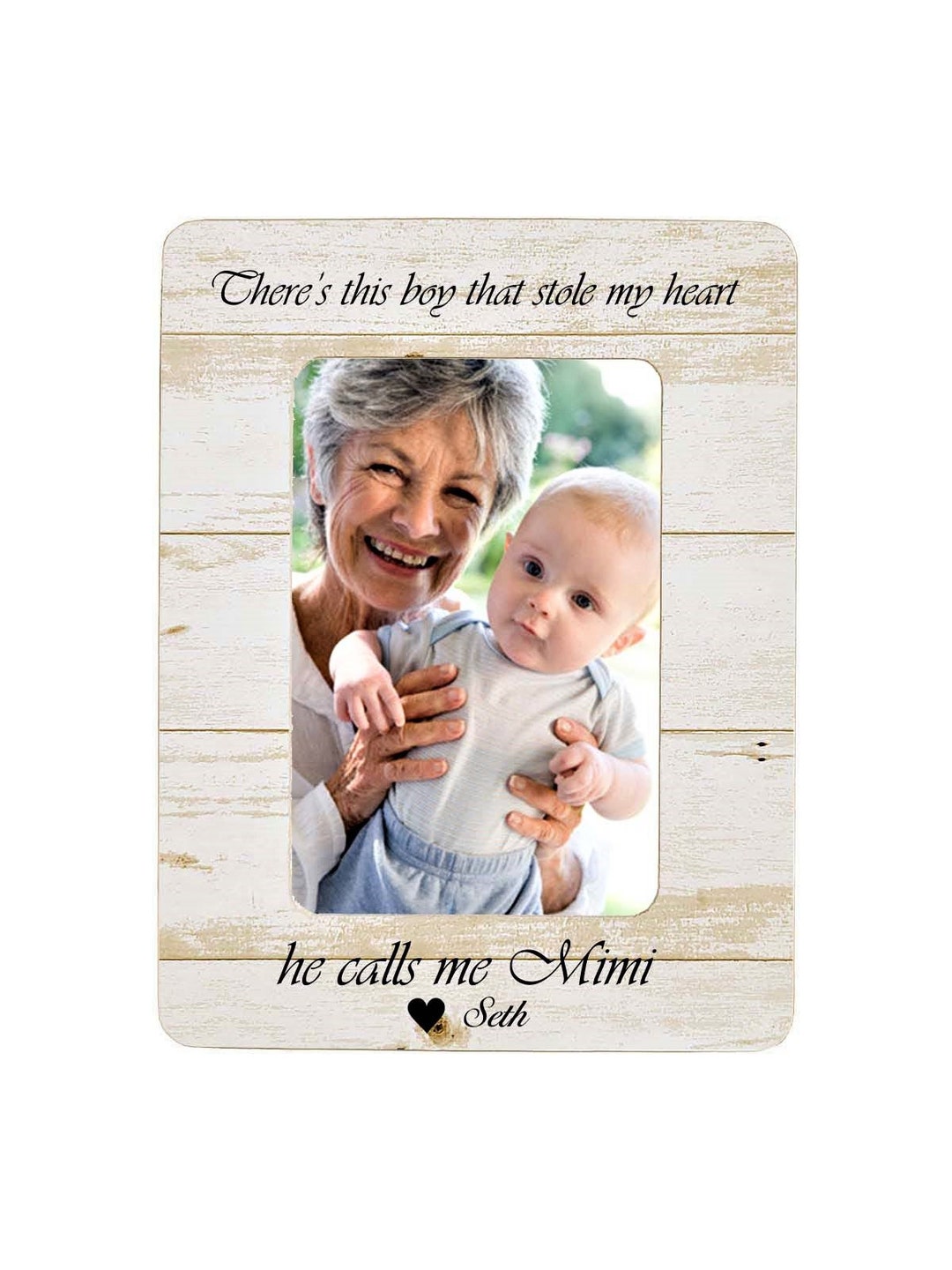 Grandson Picture Frame, Grandchildren Photo Frame, Gift for Grandma