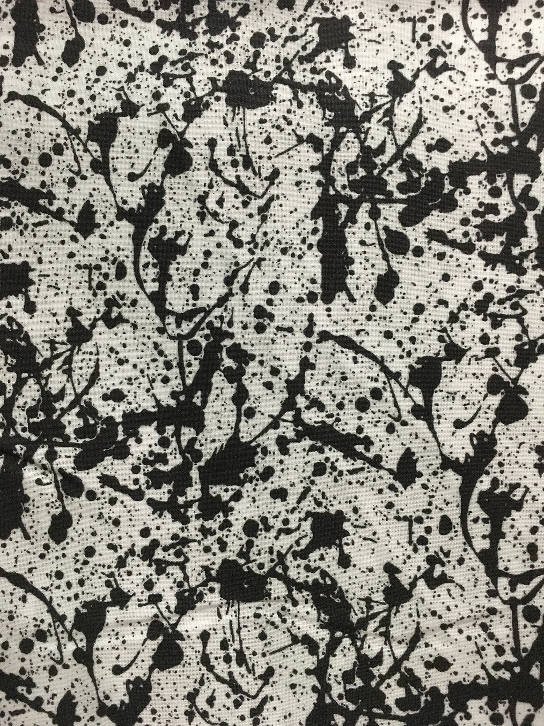 Splatter Paint Cotton Fabric splatter fabric by the yard Etsy