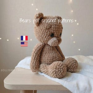 Crochet Bear pattern PDF tutorial Amigurumi Bear plush