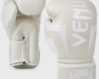 Venum Elite 14oz Boxing Gloves – White/Off-White