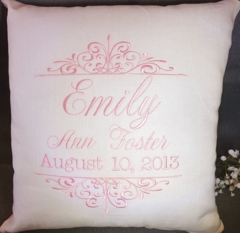 personalized baby pillow