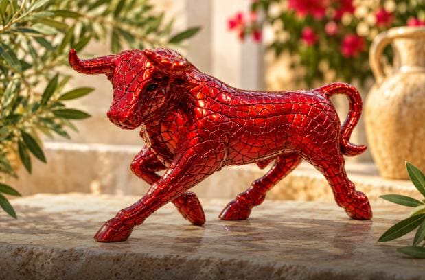 Red Bull Figurine - Etsy