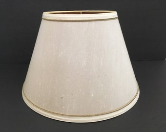 Vintage Frederick Cooper Beige Cloth Lamp Shade Lampshade Lighting Accessory