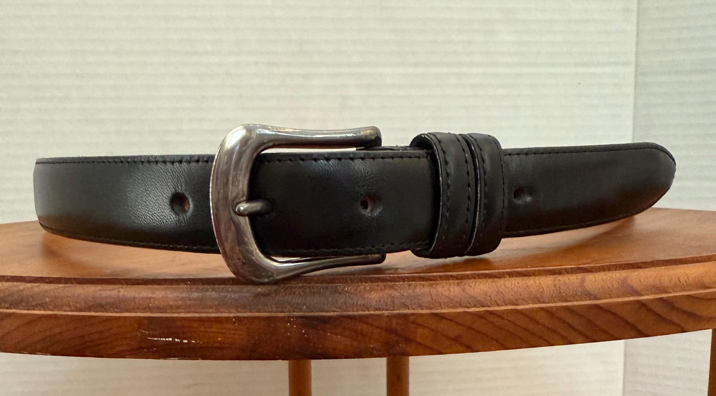 80s COACH カウレザーバックルブラックベルト 名作 初期 ヴィンテージ Vintage Coach Belt - Etsy