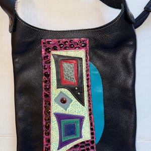 Bolso de mano de piel artesanal estilo boho steampunk estilo festival