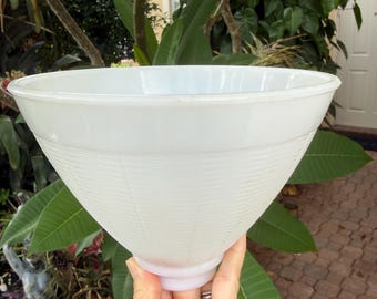 Vintage Medium White Milk Glass Lamp Shade Stiffel Floor Lamp Diffuser Globe #Upcyclethat
