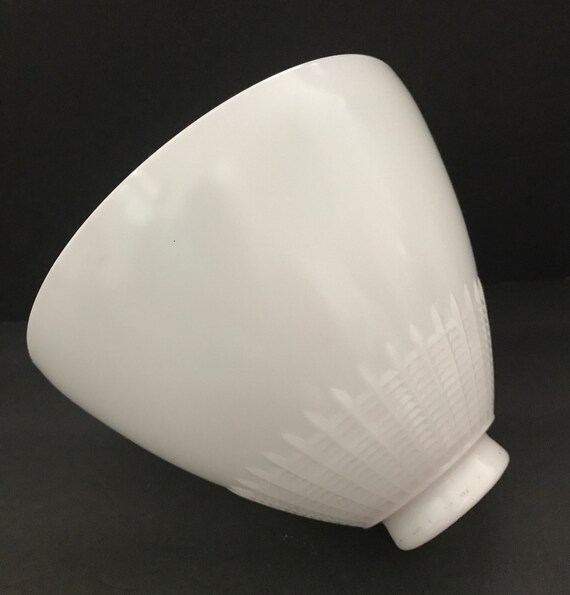 vintage white glass lamp shade