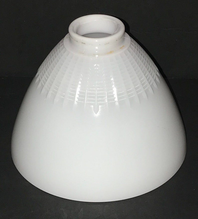 Vintage White Milk Glass Lamp Shade Stiffel Floor Diffuser Globe Upcyclethat