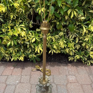 Vintage Frederick Cooper Brass Side Table Lamp Library Boudoir Bedside Entry Decor Living Room