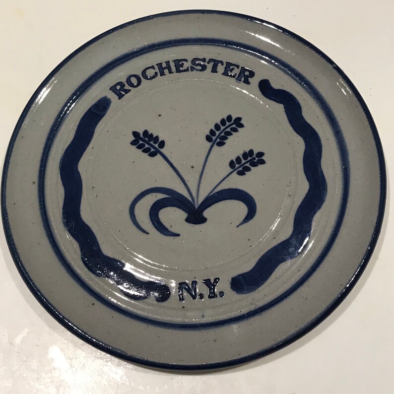 Hand Painted Stoneware Pottery Rochester New York Etsy