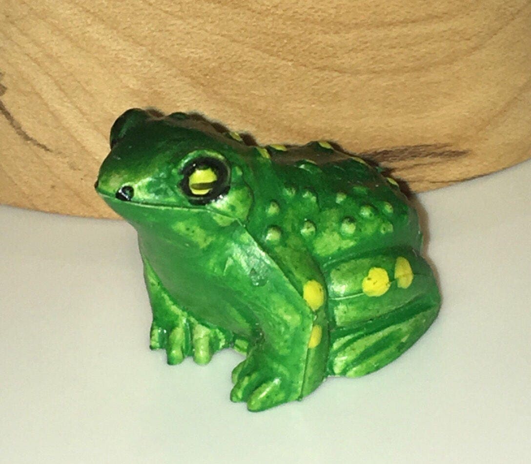 Miniature Frog Collectible Figurine Craft Project Supply Etsy