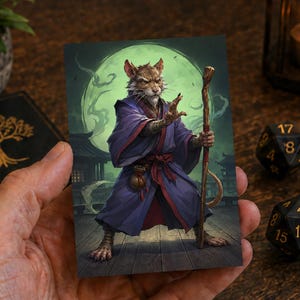Master Splinter Inspired Card Sleeves | TMNT Rat Art for MTG Commander & TCG Decks