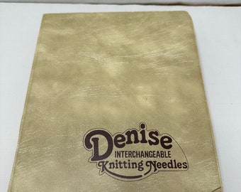 Vintage 1977 Denise Agujas de tejer intercambiables Conjunto incompleto Caja dañada