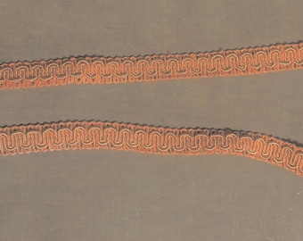 Garniture de ganse pêche abricot par mètre