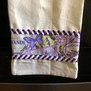 Lavender kitchen towel