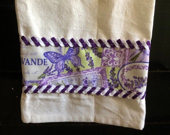 Lavender kitchen towel
