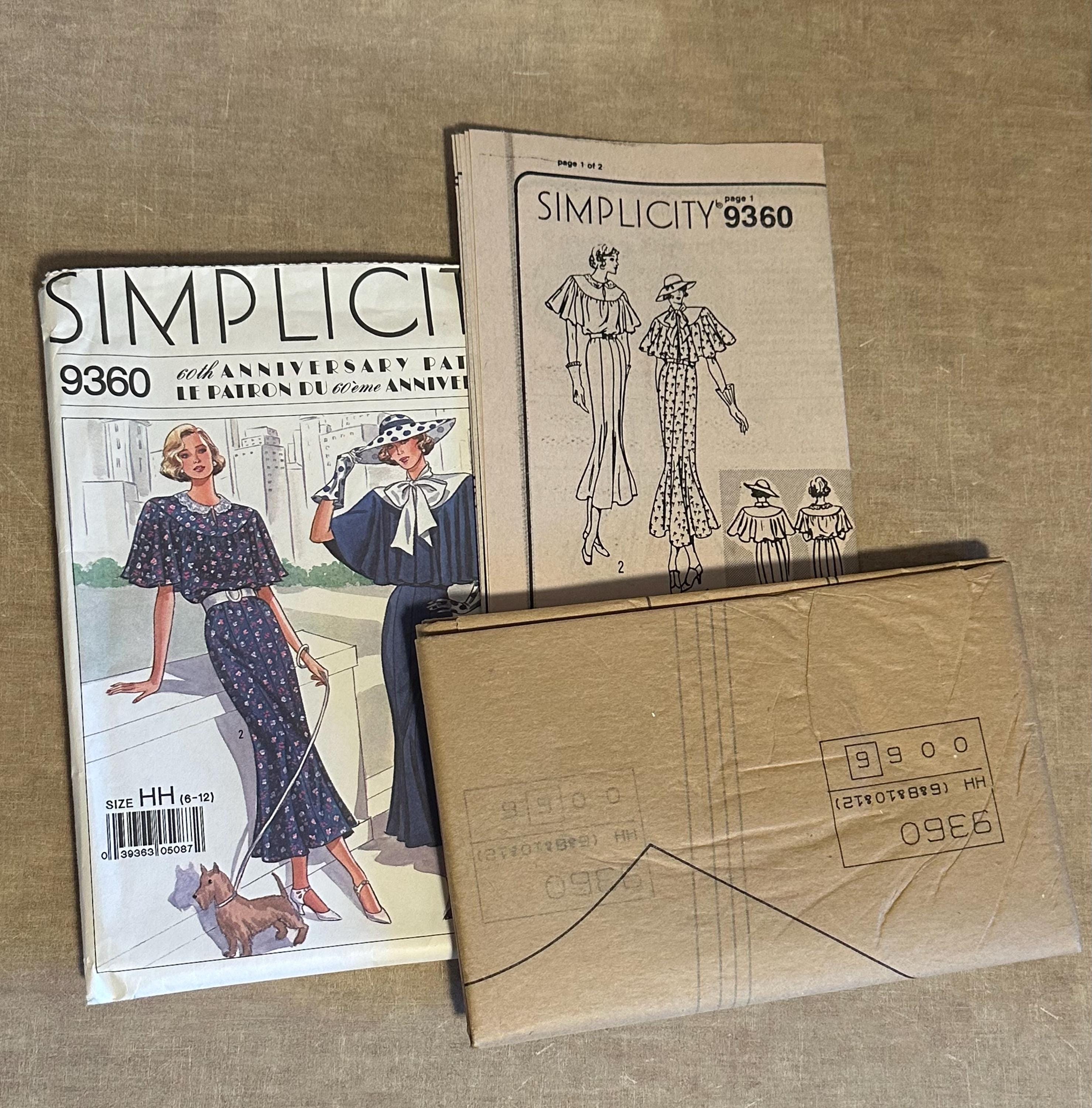 Simplicity 9360 Misses Dress Uncut Sewing Pattern 60th Anniversary ...