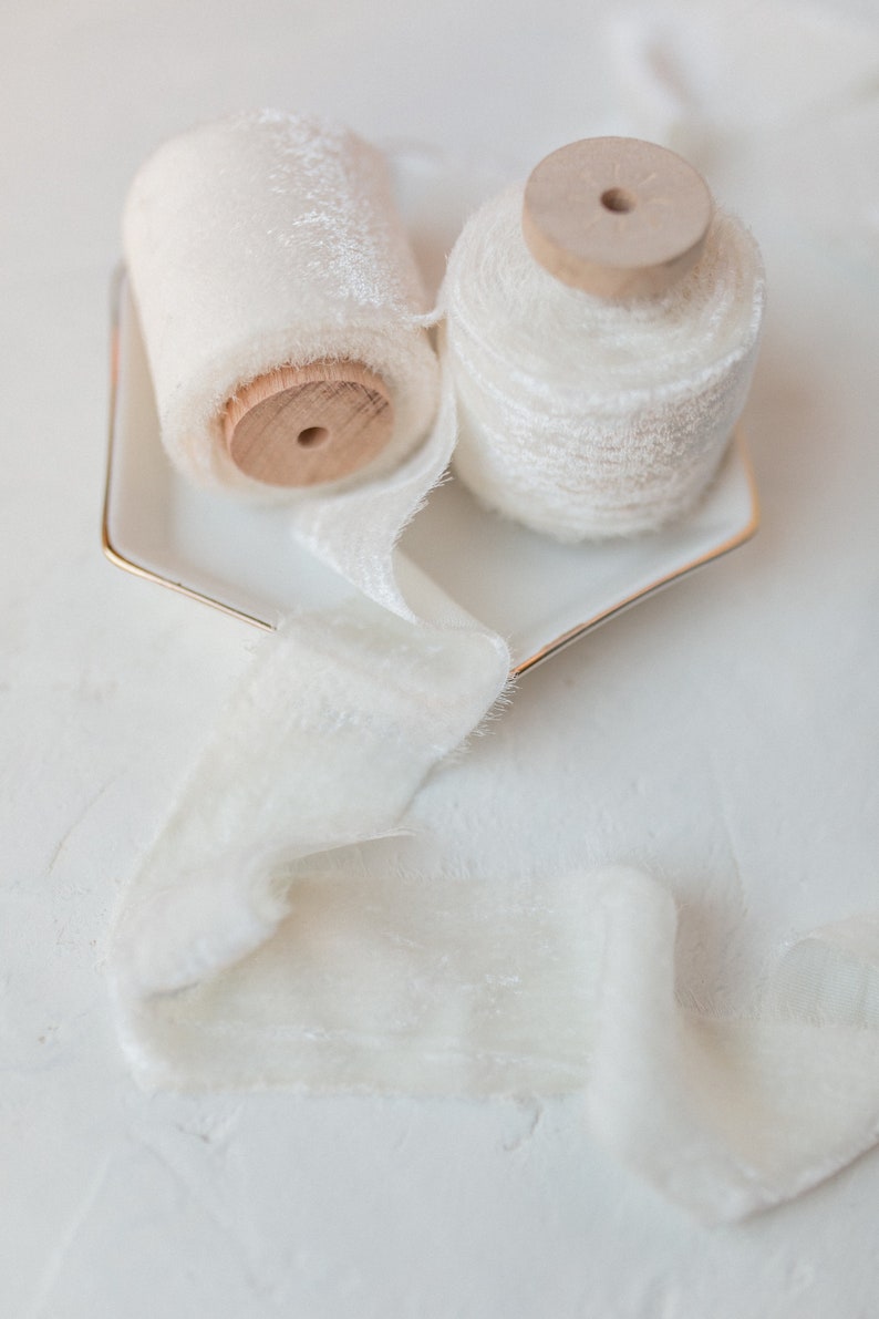 Ivory Velvet Ribbon 100 Silk Bridal Bouquet Invitations Etsy