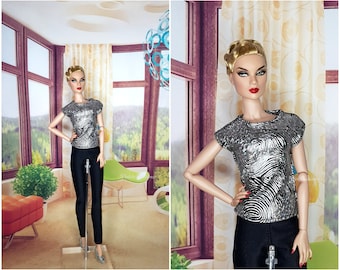Ensemble Disco pour poupée mannequin 29 cm,12 pouces, fashion doll