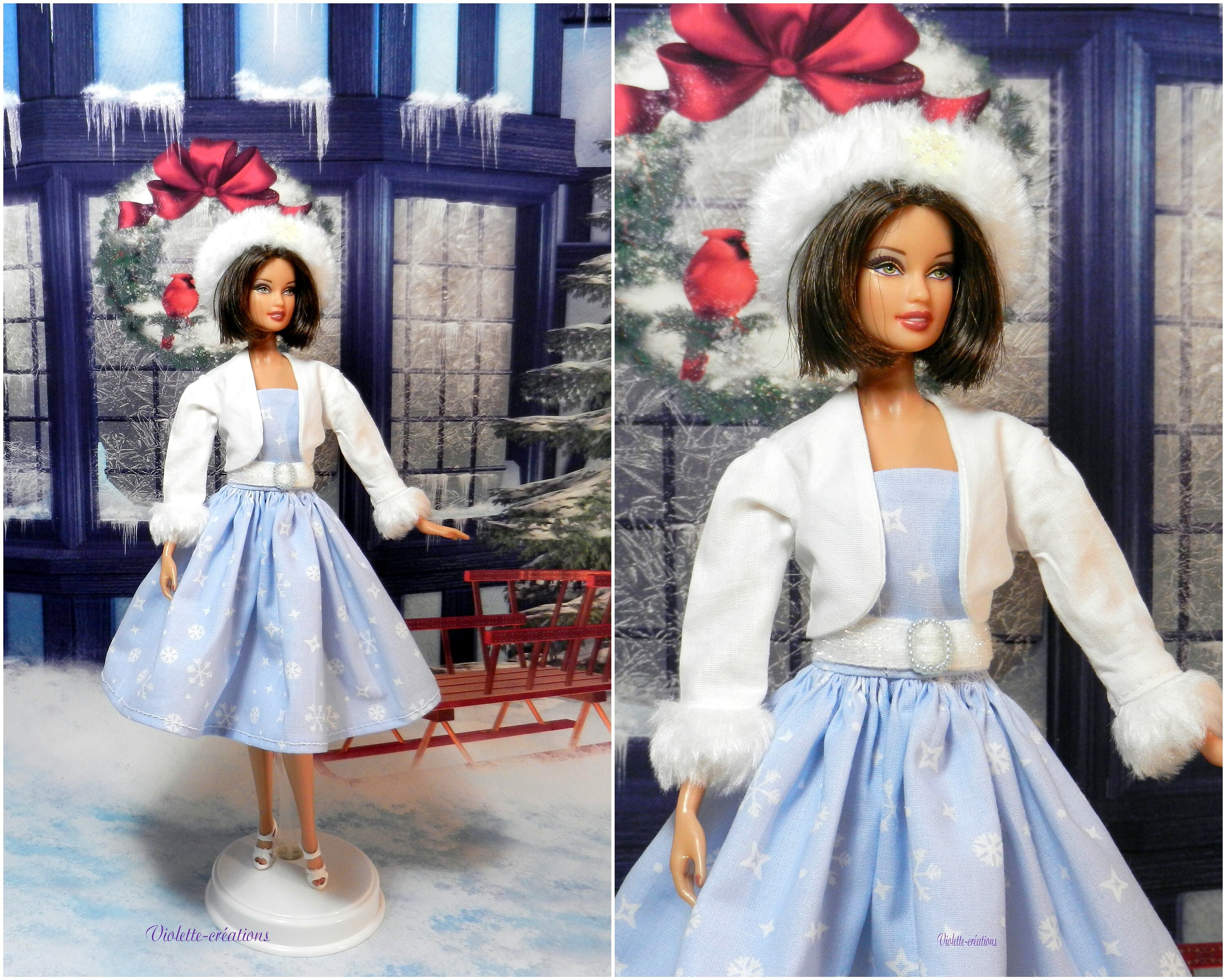 Christmas outfit for barbie doll barbie fashionistas barbie | Etsy