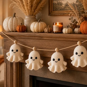 Virkmönster för spöken, Amigurumi spökgirlang PDF