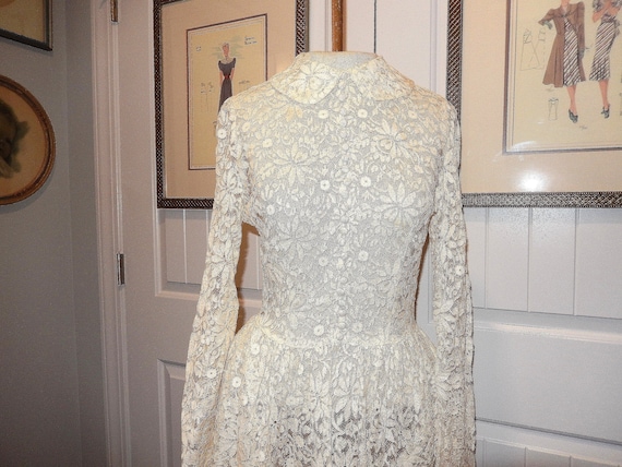 Vintage Wedding Dress-Lace Wedding Blouse-Victori… - image 1