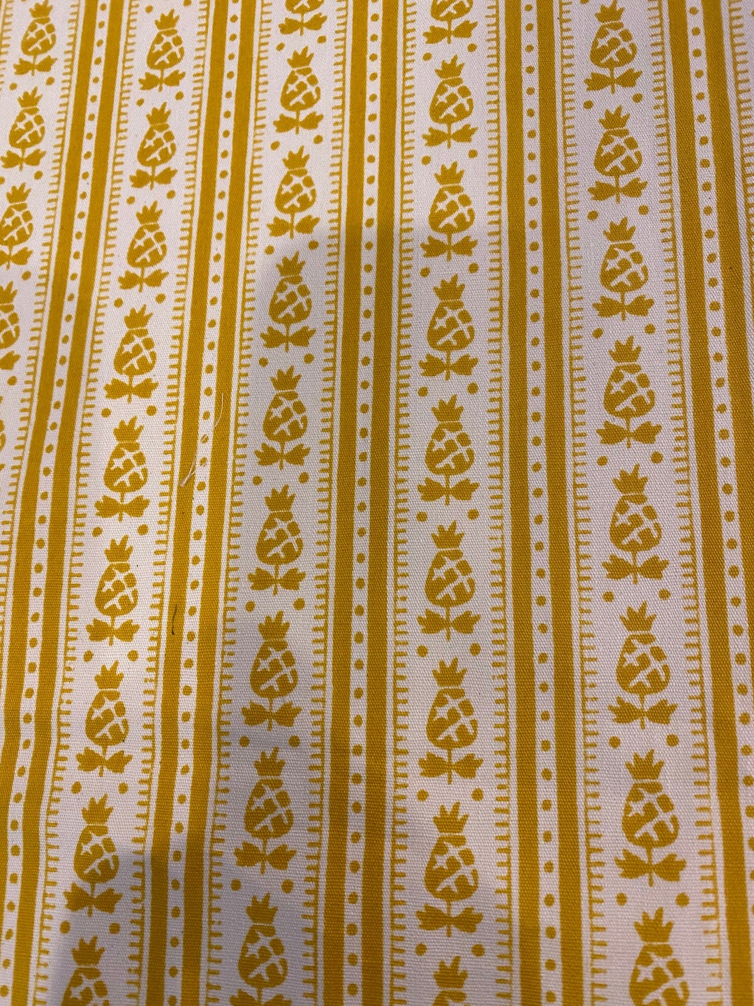 1970's Fabric, Pineapple Fabric, Waverly Fabric, Drapery Fabric