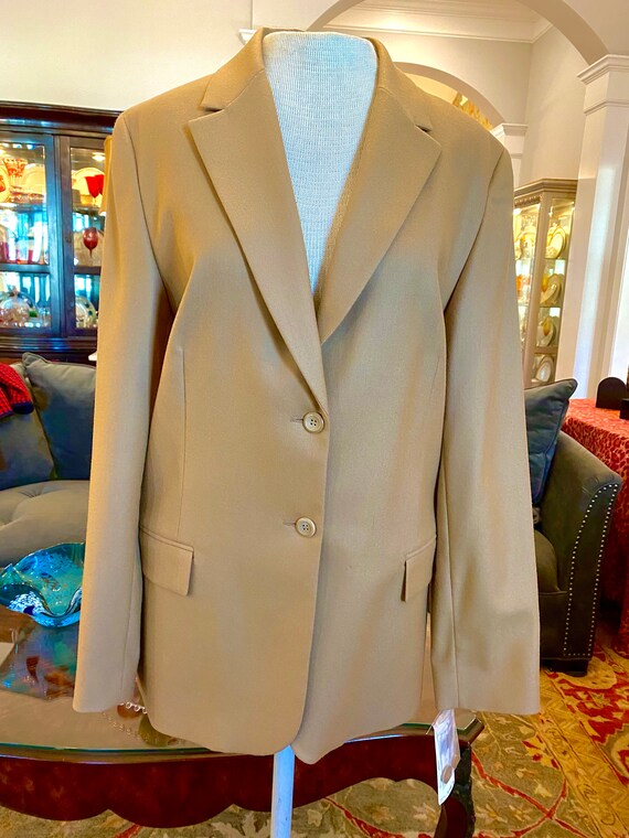 Khaki Wool Pendleton Blazer-size 14 