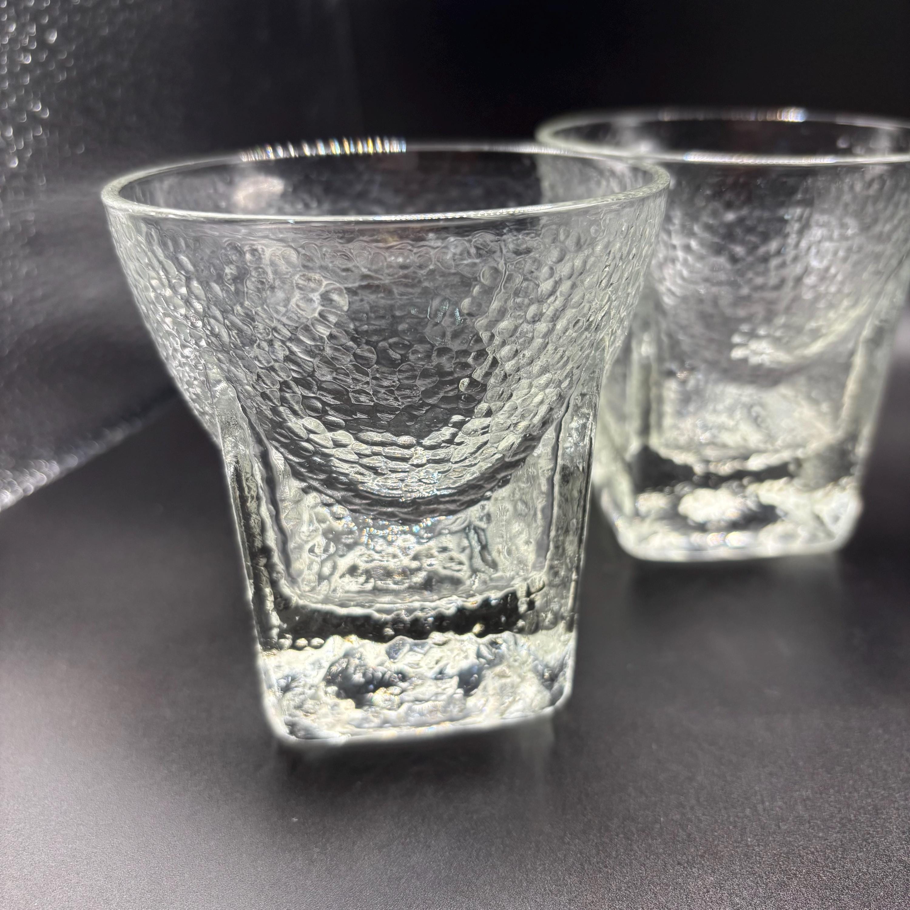 グラス　ヴィンテージ Square Base Vintage Glasses - Etsy