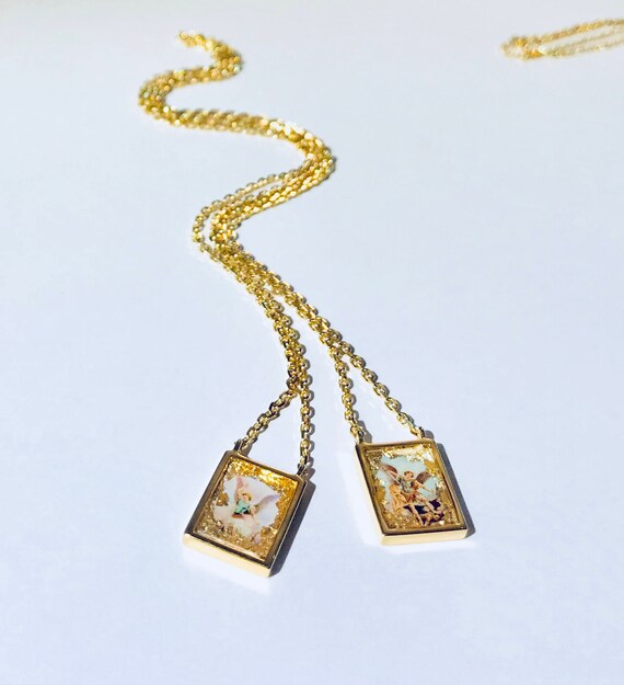 One Meaning S Iconic Love Scapular Necklace Guardian Angel Archangel Michael Saint Miguel - Archangel Michael Pendant Meaning One Meaning S Iconic Love Scapular Necklace Guardian Angel Archangel Michael Saint Miguel - Archangel Michael Pendant Meaning